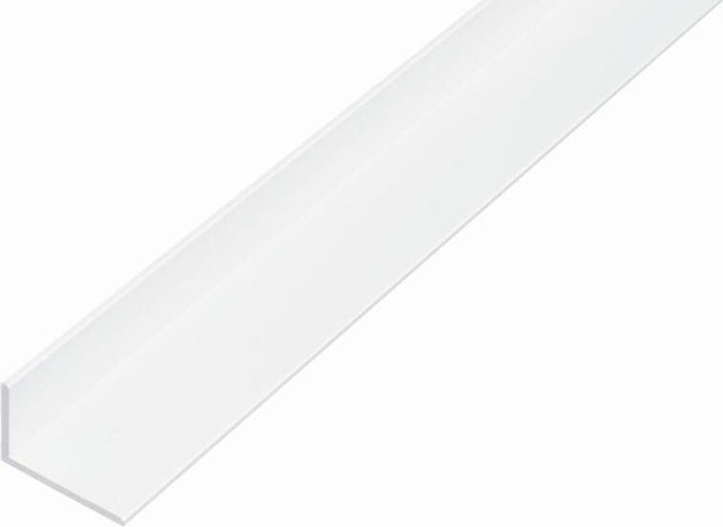 Alberts Winkelprofil | Kunststoff, weiß | 1000 x 25 x 20 mm