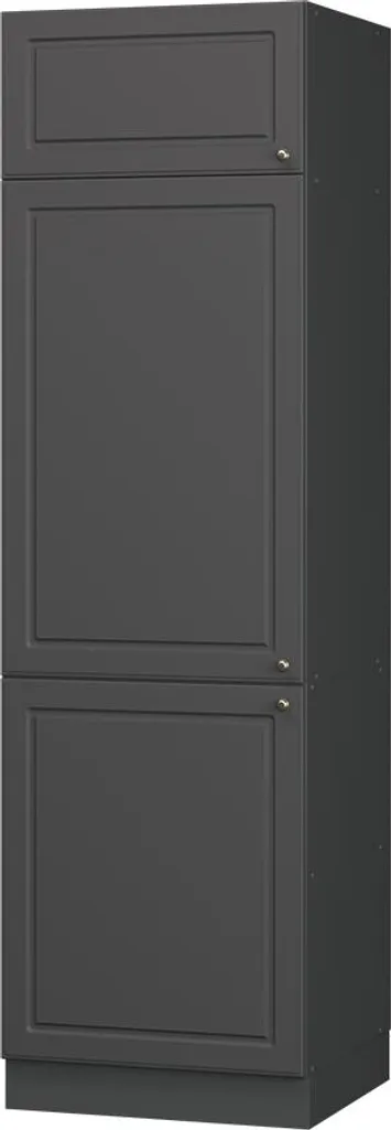 Colonne de cuisine pour frigo 60cm Vicco Fame-Line Anthrazit et Gold