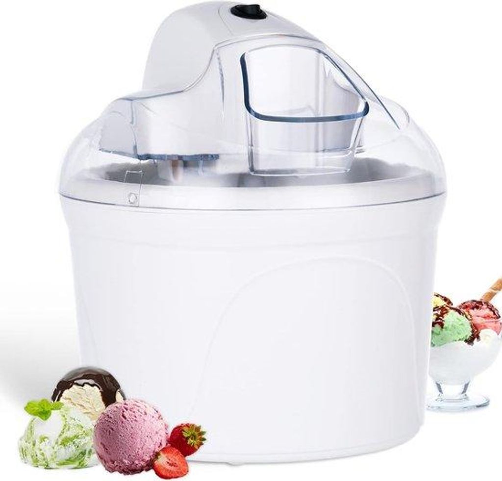 Eismaschine - weiches Eis - 1,5L - 12 Eisbälle - leicht zu reinigen - weiß -