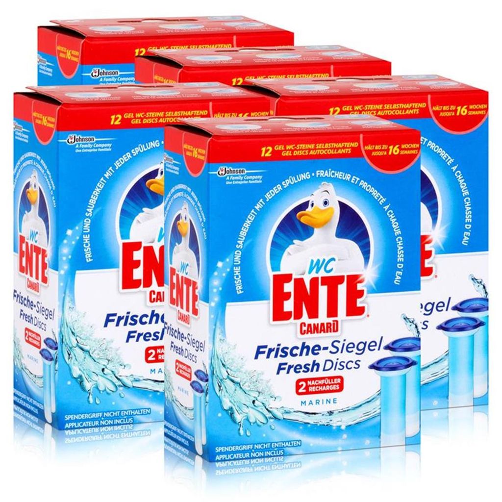 5x WC Ente Frische Siegel Nachfüller Marine Produktbild 