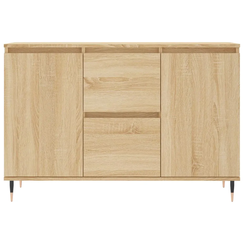 vidaXL Credenza Robusta 104x35x70 cm - Legno Sonoma e Metallo - 6