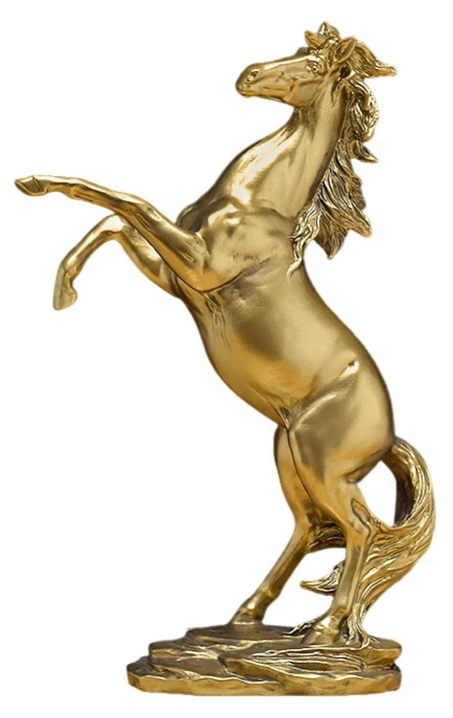 Künstlerische Pferdefigur, Miniatur-Pony-Statue aus Kunstharz, Tierskulptur, Dekoration für Zuhause, Büro oder Schreibtisch.