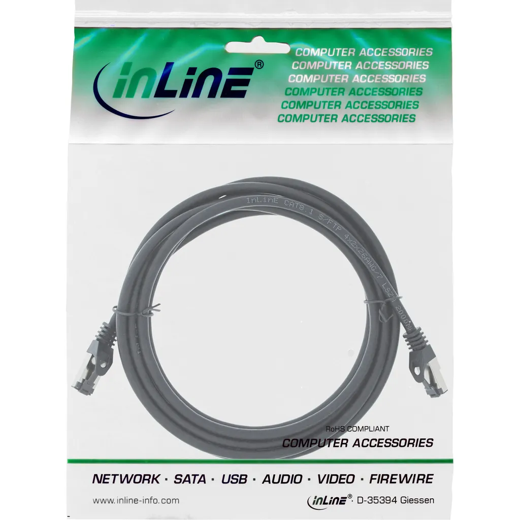 Cavo Patch InLine S/FTP Cat.8.1 LSZH 2000MHz - Qualità Industriale - 5