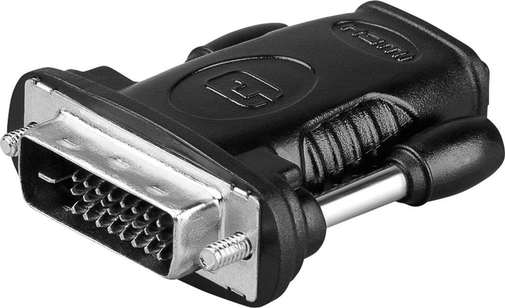 Wentronic A 333 (HDMI 19pin F/DVI-D 24+1pin M), HDMI 19pin F, DVI-D 24+1pin M, männlich/weiblich