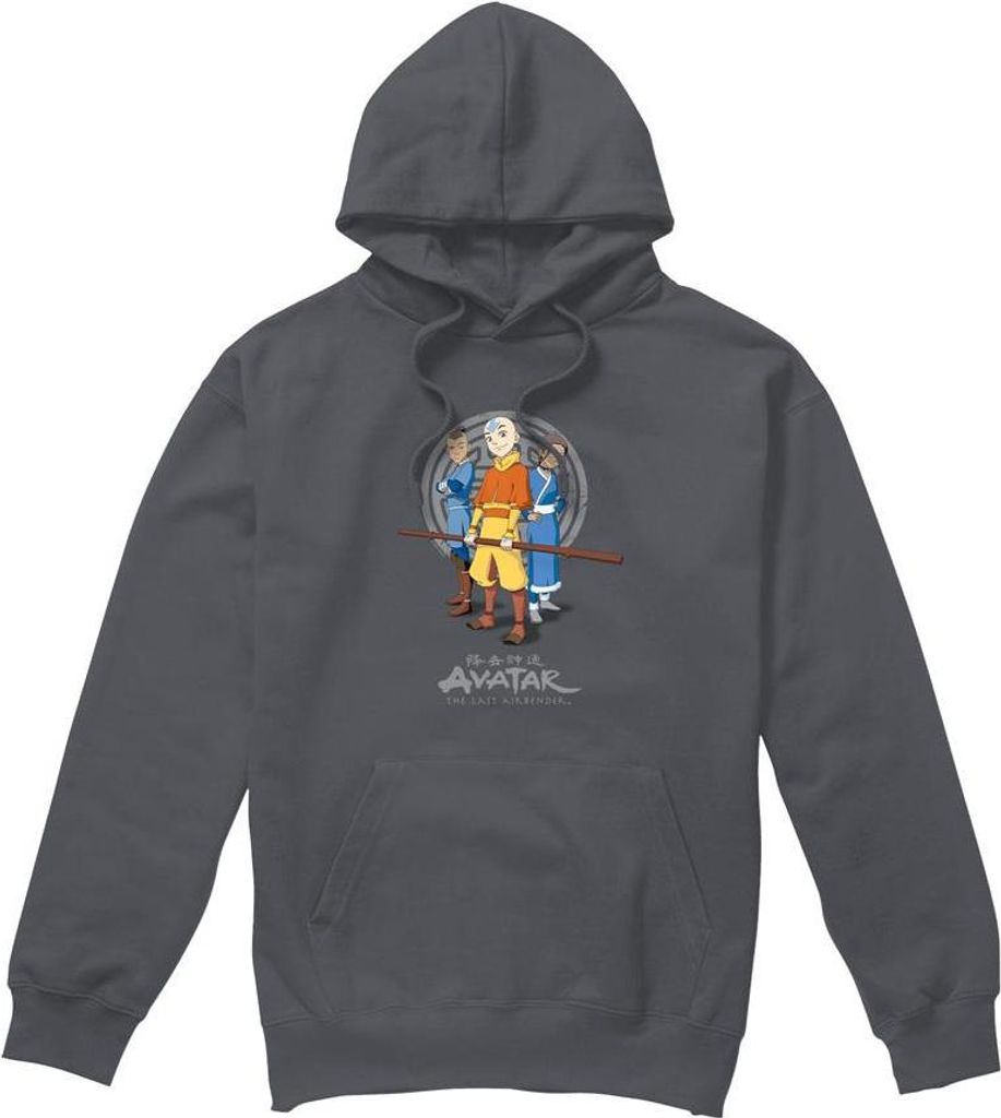 Avatar: The Last Airbender - "Team Avatar" Kapuzenpullover für Herren TV8767 (XXL) (Holzkohle)