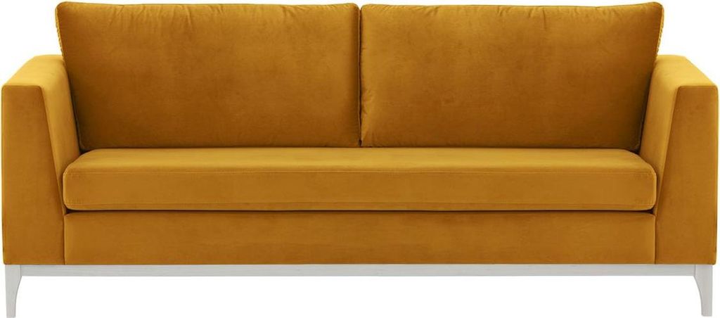 Dreisitzer-Sofa Gosena Wood-Velluto 8-white