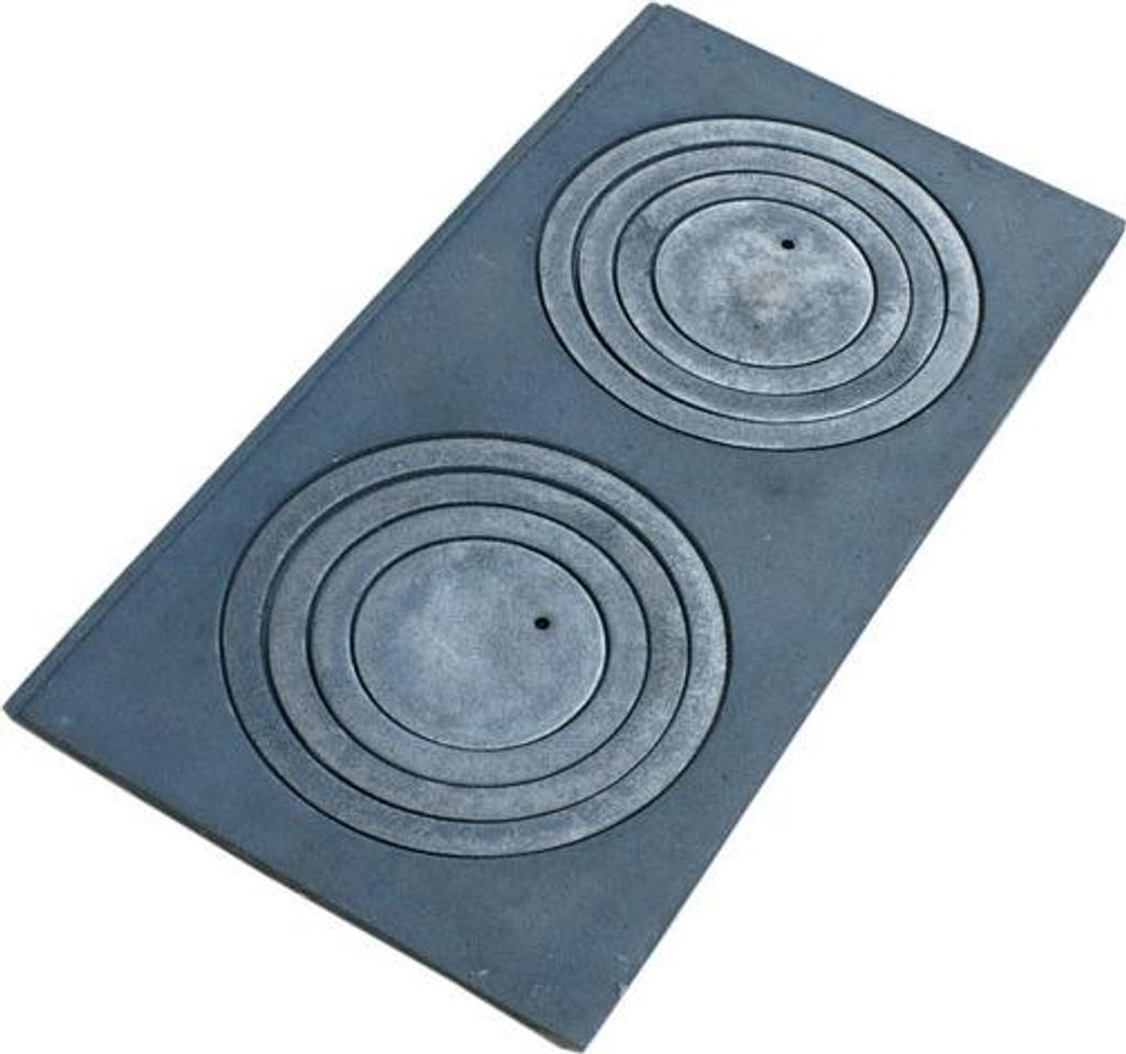 SEZAM - 60 x 30,5 cm - Ofenplatte Feuer Herdring Gusseisen Gussringe Gusseisenringe, Kachelofen, Holzofen