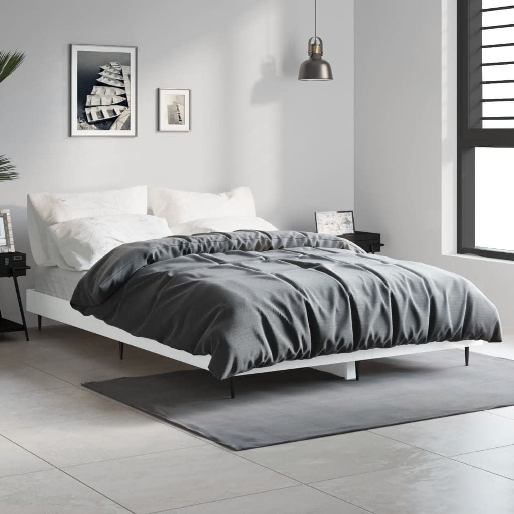 Bettgestell Weiß 120x190 cm Holzwerkstoff , Klassische Betten Design 2024