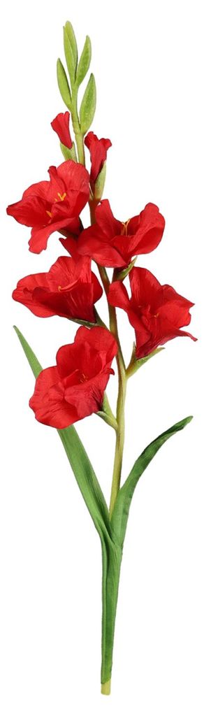 Künstliche Gladiolenblüte, realistische Seidenblume, Dekoration für Zuhause, Büro, Hochzeit, Party, drinnen und draußen
