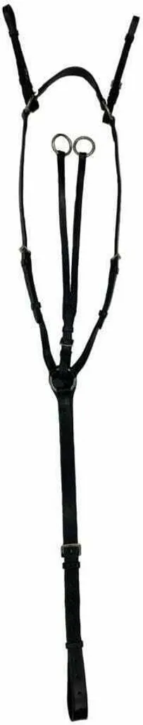 Harnais de poitrail en cuir pour poney Aviemore Hunt Weight Noir