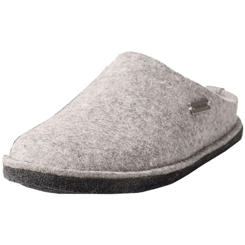 Haflinger Flair Soft 311010 Damen Herren Hausschuhe Pantoffeln Filz, Größe:44 EU, Farbe:Grau