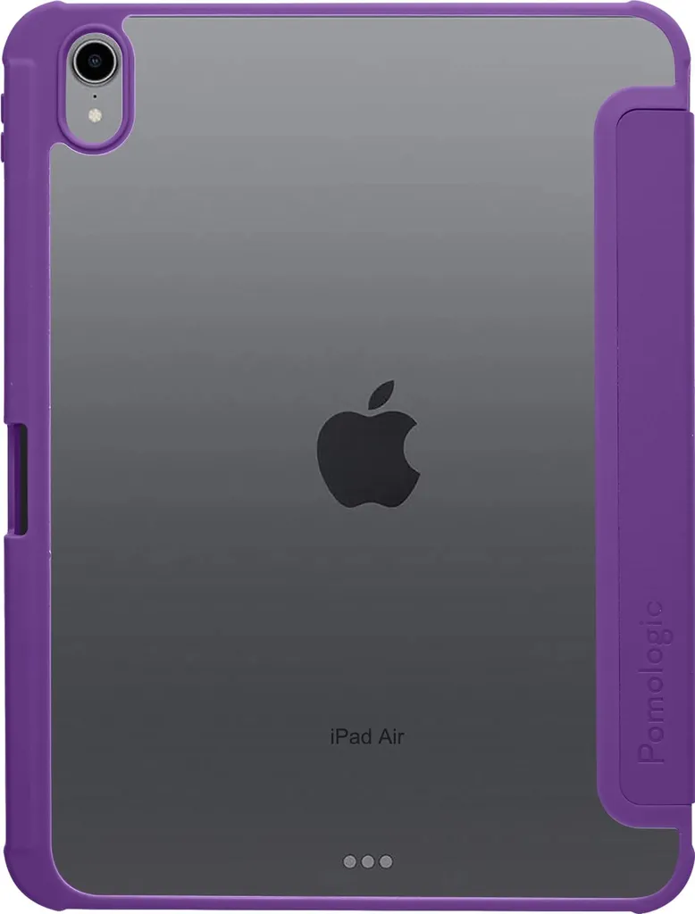 Housse de Protection iPad Air 11 M2 M4 Violette et Support Ajustable
