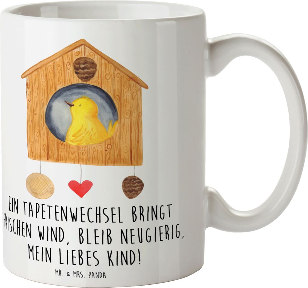 Mr. & Mrs. Panda Kaffeebecher Umzug neue Stadt - Weiß - Geschenk, handgefertigte Produkte, Becher, Kapitel, schöne tasse, inspirierende Sprüche,...