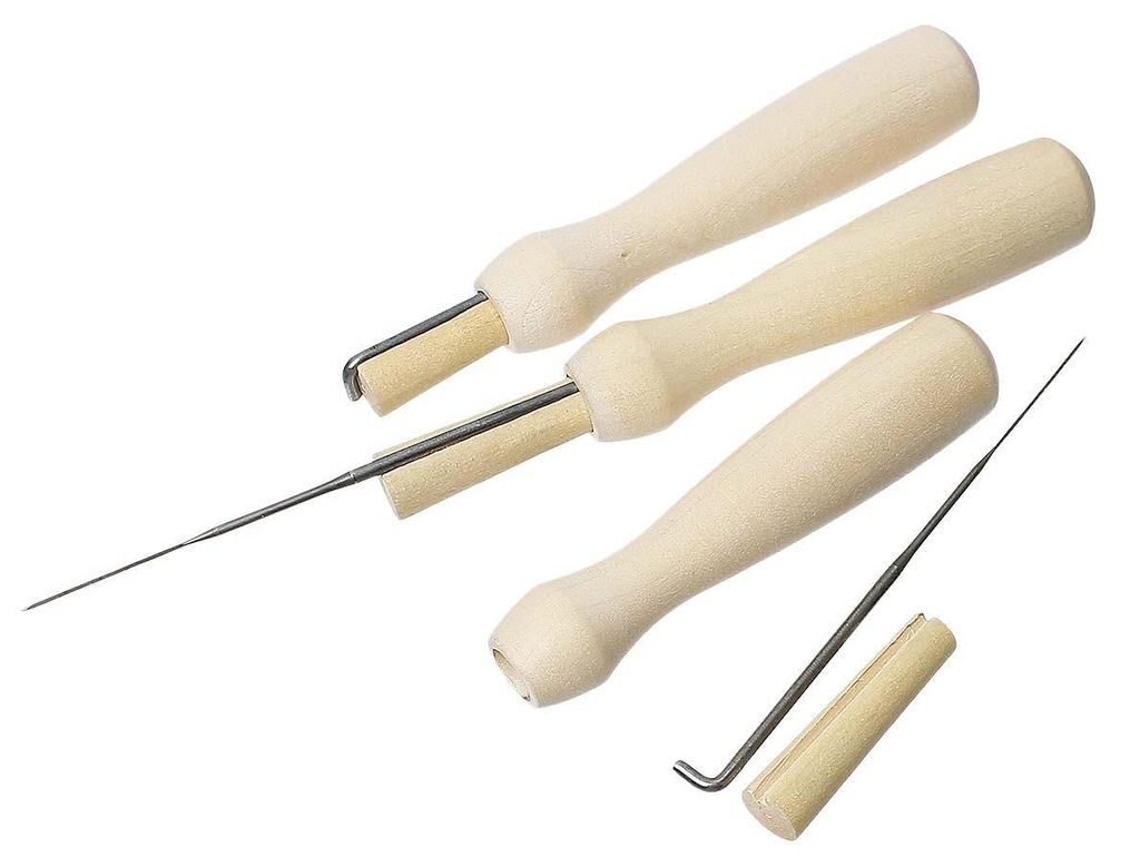 1 Filznadel-Halter Holz für eine Nadel Filznadelhalter Produktbild 