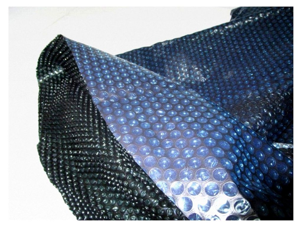 Solarnoppenfolie Blau/Schwarz Solarplane Poolabdeckung 800x400 cm Oval