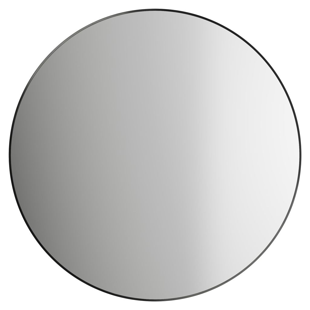 Miroir rond Talos Picasso noir Ø 80 cm - avec cadre Image du produit 