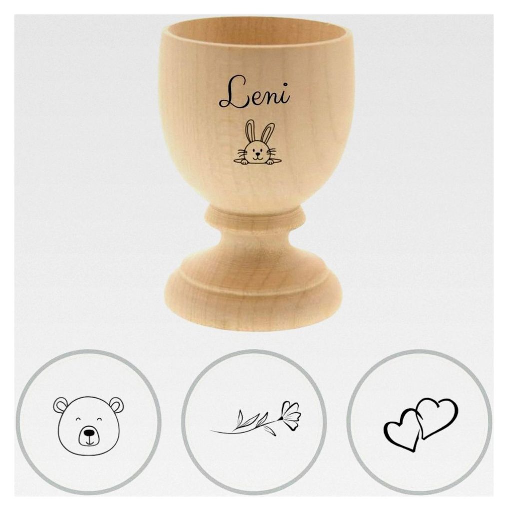 Eierbecher mit individueller Gravur - personalisiertes Geschenk - Weihnachten, Ostern, Einzug, Hochzeit, Geburtstag - handgefertigter Eierbehälter...