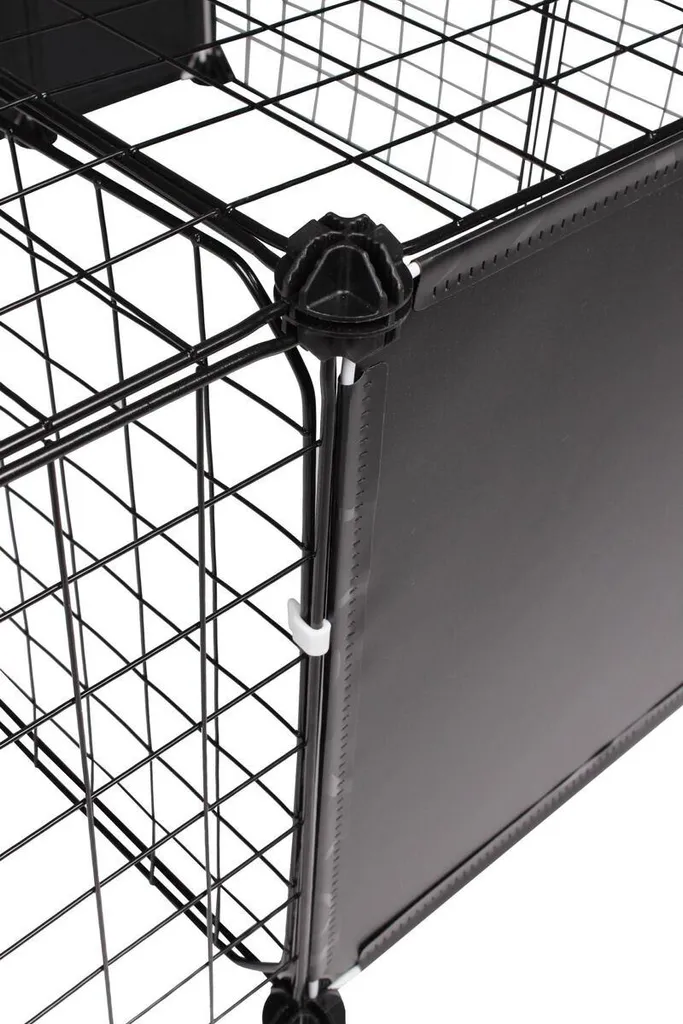 Merco Block cage pour animaux de compagnie noir pack 1 pc robuste - 4