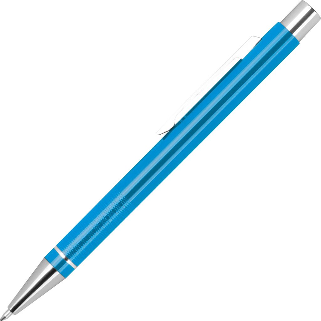 Gel-Kugelschreiber / aus Metall / Gelschreiber / Farbe: türkis
