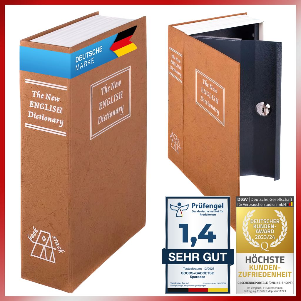 Premium Büchersafe & Tresor | Getarnter Buchtresor als Produktbild 