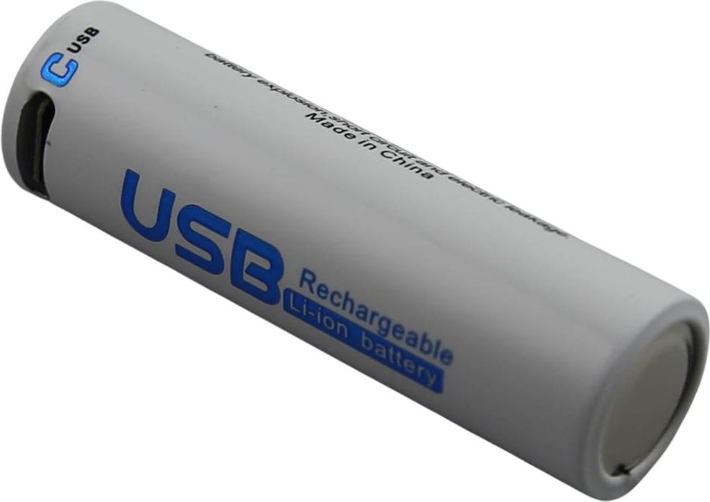 Avizar, 1,5V Akku 1700mAh 14500 AA USB-C Wiederaufladbar,