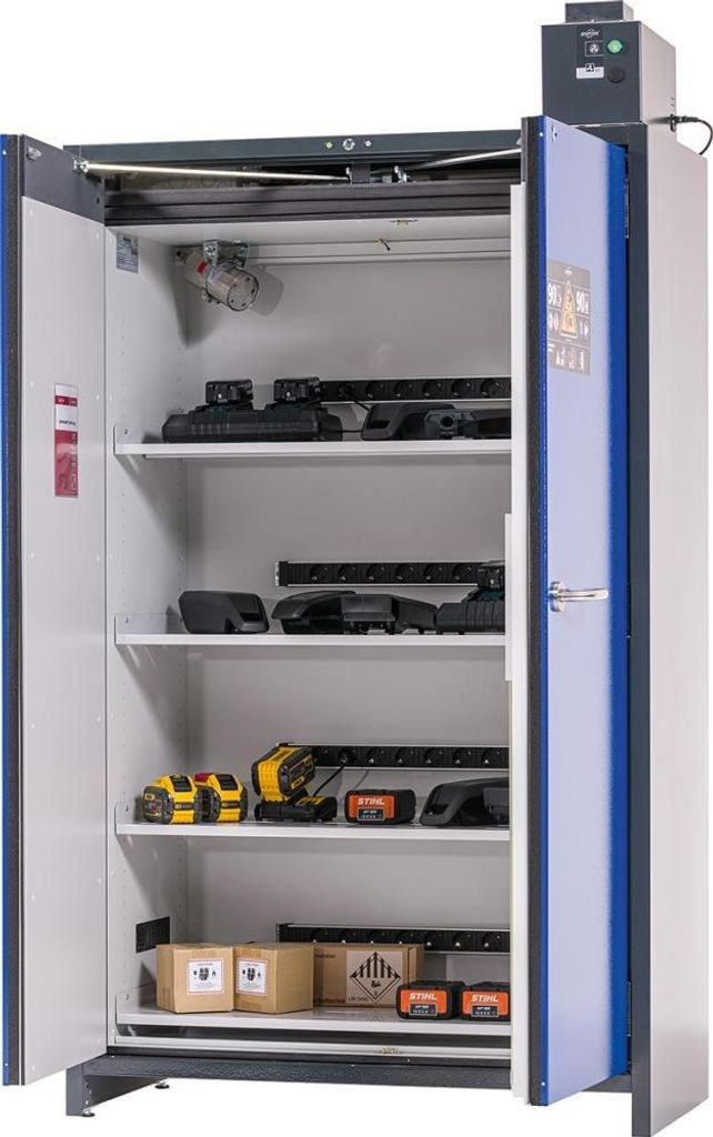 asecos Sicherheitsschr. LI-IO- PC1200 BW, 4FB, 1193x615x2224