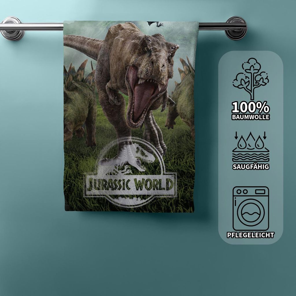 Jurassic World Badetuch Wald 70 x 140 cm Produktbild 