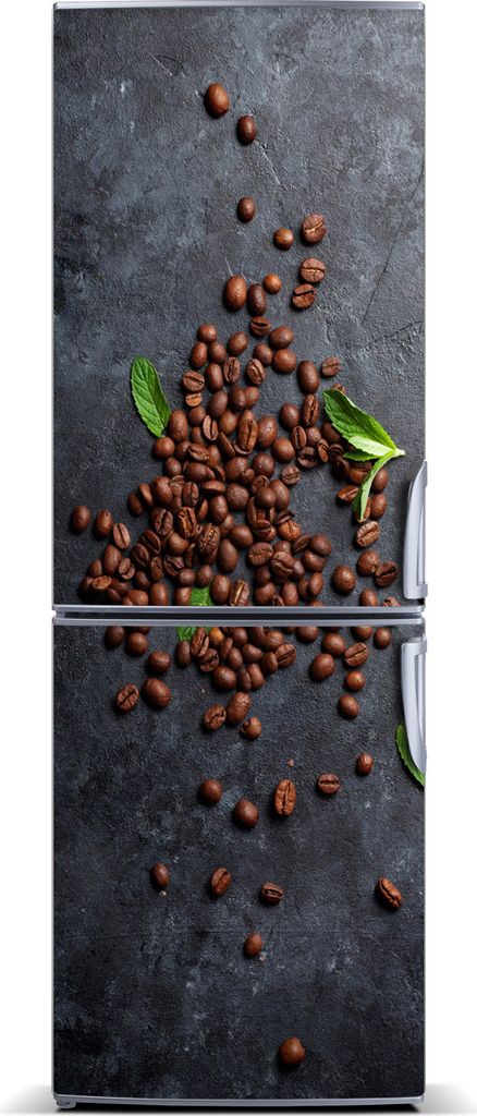 Tulup Kühlschrankdekoration - Magnetmatte - 70 cm x 190 cm - Magnet auf dem Kühlschrank - Kaffeebohnen