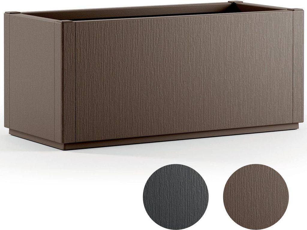 CASARIA® Jardinière Ethica Anthracite 80x36x36cm 80L Image du produit 