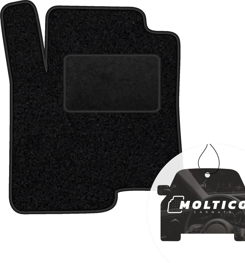 Tappetino Guida su Misura per Smart Forfour 2004-2006 | Velours Nero
