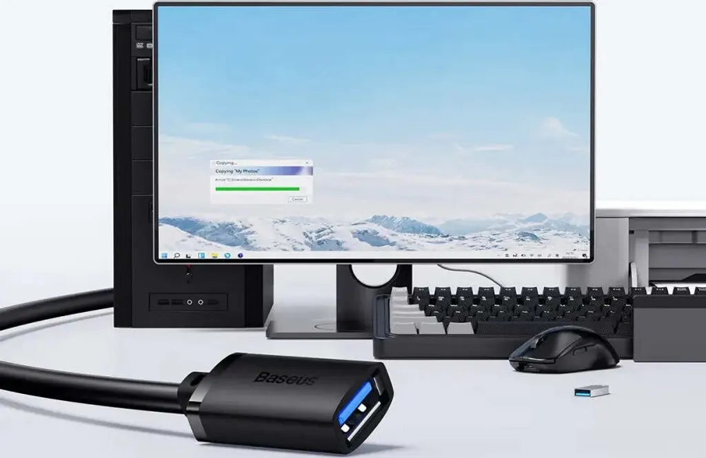 Cavo Prolunga USB 1.5m Baseus AirJoy - Estensione USB 2.0 Nera - 8