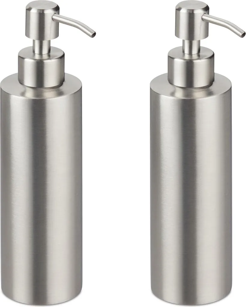 Distributeur de savon liquide 300 ml en acier inoxydable brossé Silver