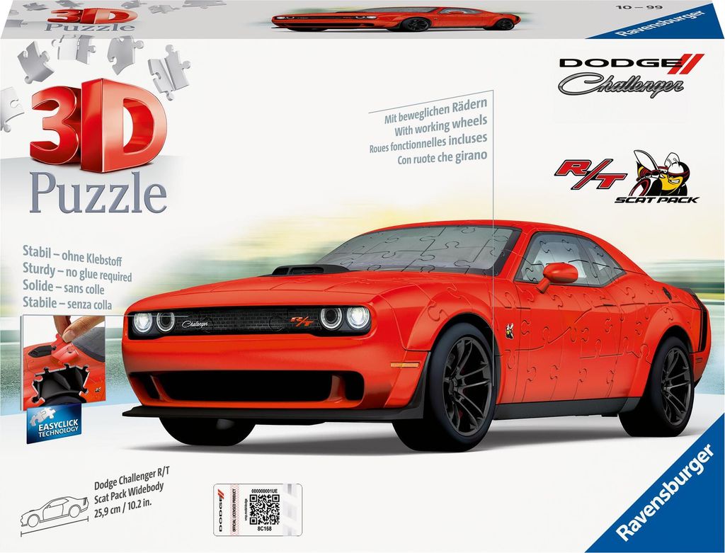 3D Puzzle Dodge Challenger R/T