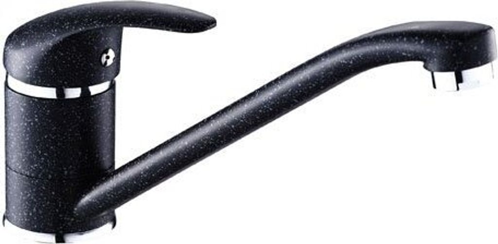 Design Spültischtischarmatur stehend Schwarzgranit