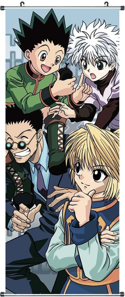 Hunter x Hunter Rollbild | Kakemono aus Stoff | Poster 100x40cm | Motiv: Hunter
