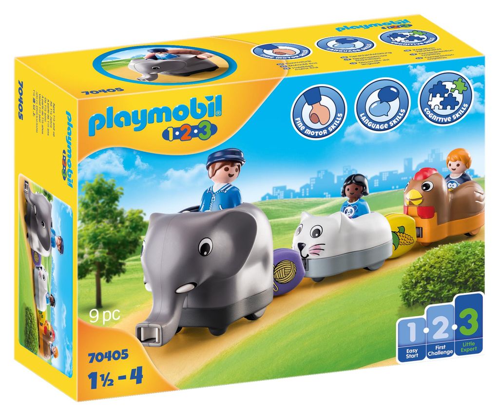 PLAYMOBIL 70182 1.2.3 Zoofahrzeug mit Nashorn 