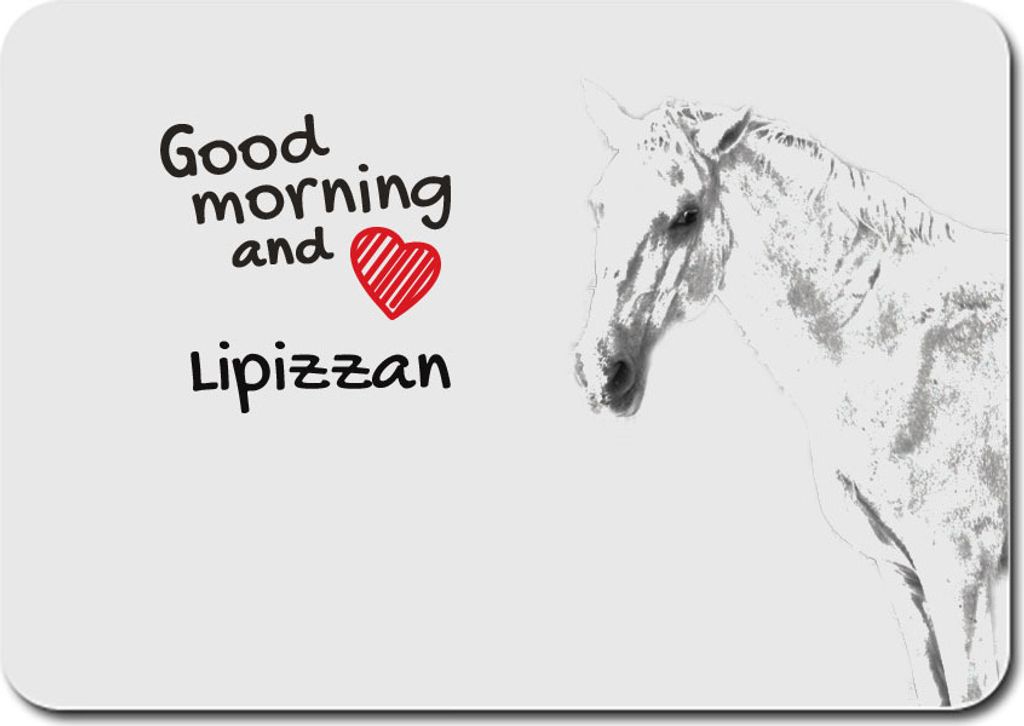 Lipizzaner - Mauspad mit Druck, personalisiertes Mauspad mit Pferd, einzigartiges Gadget für Büroangestellte von Art-Dog.