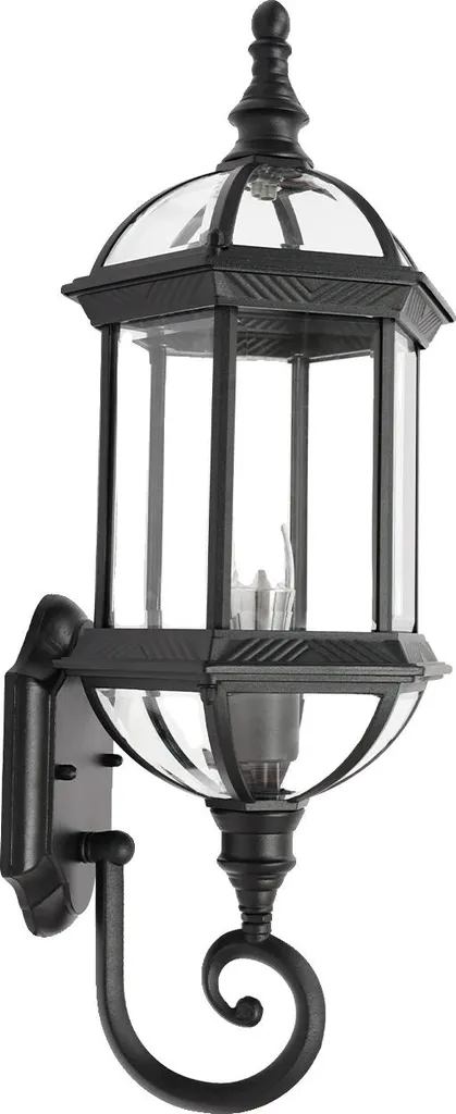 Lampada Parete Esterna Nera Design Moderno Impermeabile - Arredo Luce