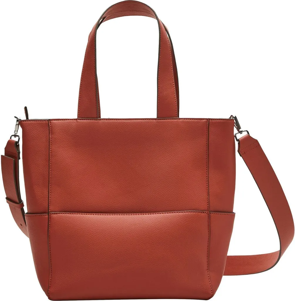 Borsa s.Oliver Shopper Arancione Terracotta - Tracolla Elegante Donna