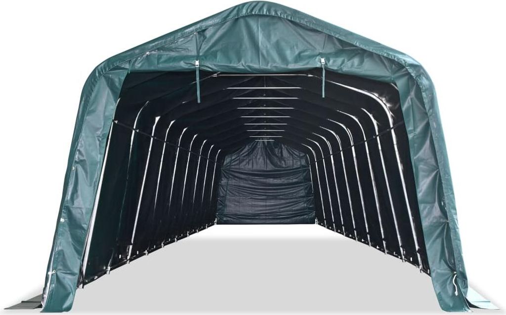 vidaXL Weidezelt PVC 550 g/m² 3,3×16 m Dunkelgrün