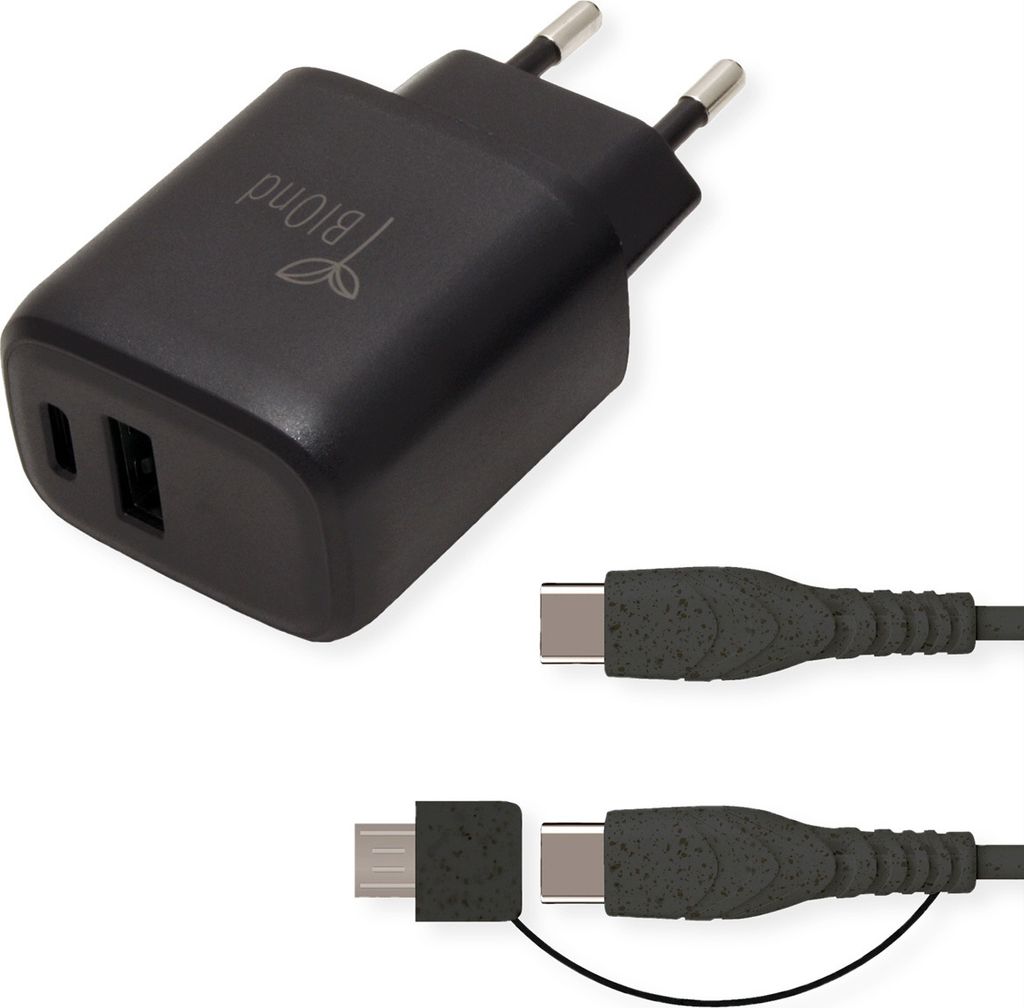 BIOnd -CMC-20W PD 20W Charger Dual Port + USB-C KABEL