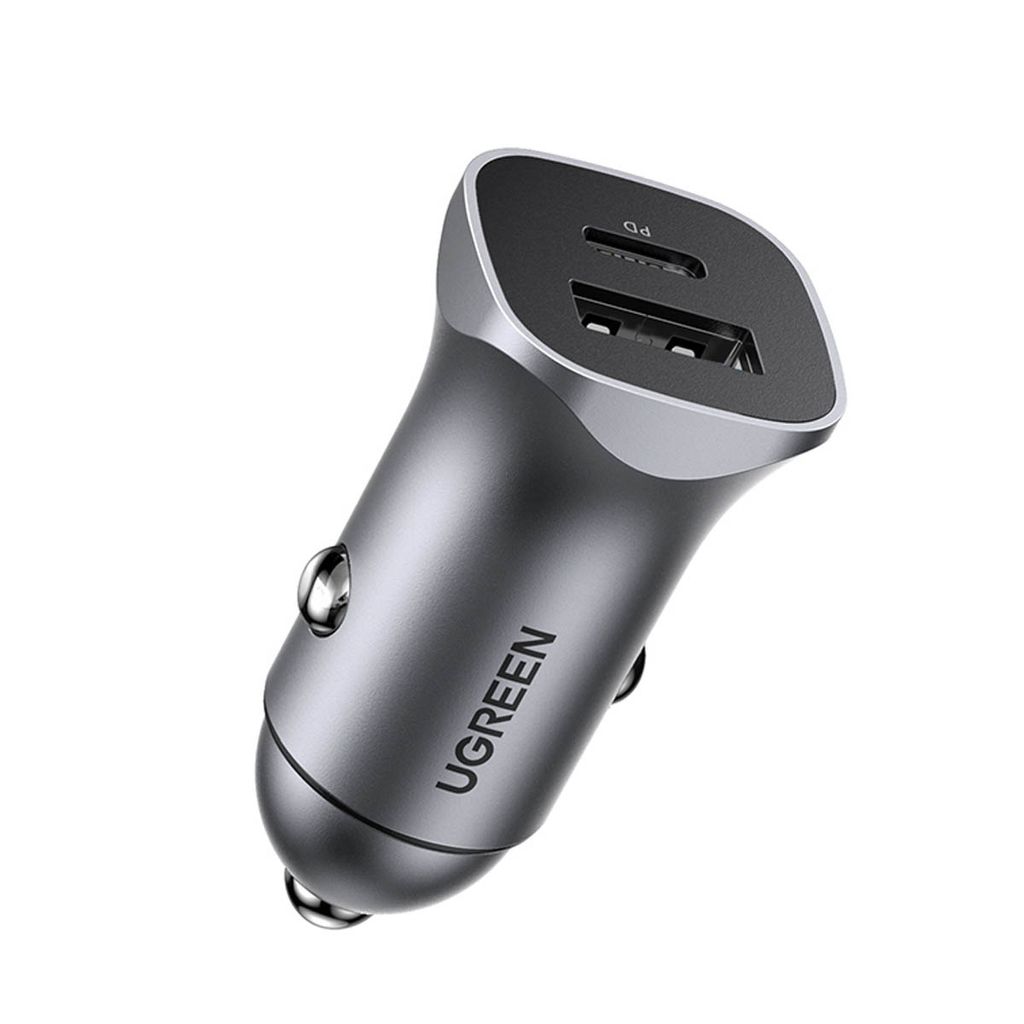 Ładowarka samochodowa Ugreen CD130, USB-A+PD 3.0, USB-C, Zdjęcie produktu 