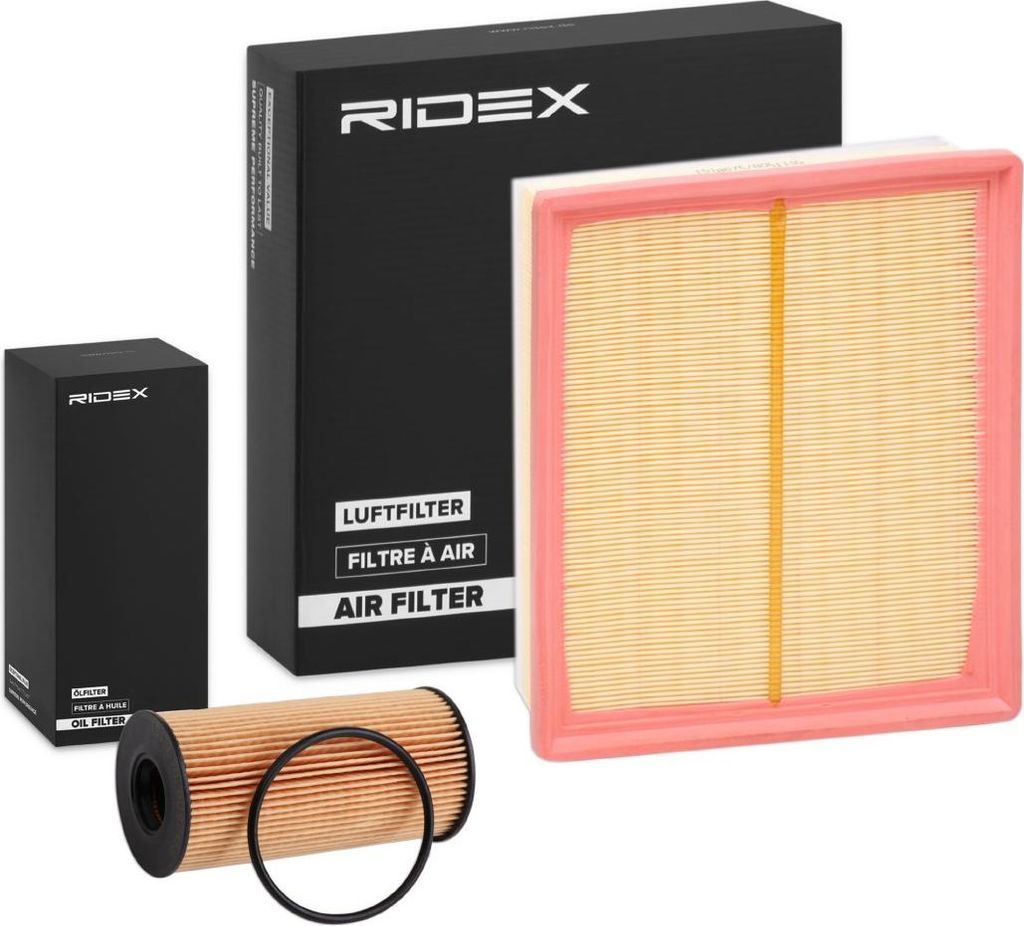 RIDEX Filterset Inspektionspaket Filtersatz für OPEL Movano Kastenwagen (X70) Movano Bus (X70) Movano Pritsche / Fahrgestell (X70) Movano Kipper (...