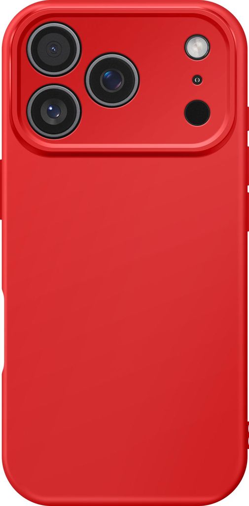 Avizar, Rutschfeste Soft-Touch Hülle iPhone 17 Pro Max, Rot