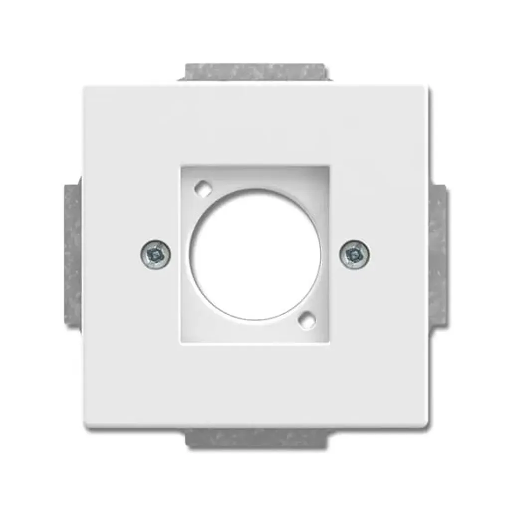 Plaque centrale XLR blanche série 2553-84 finition haute brillance pro