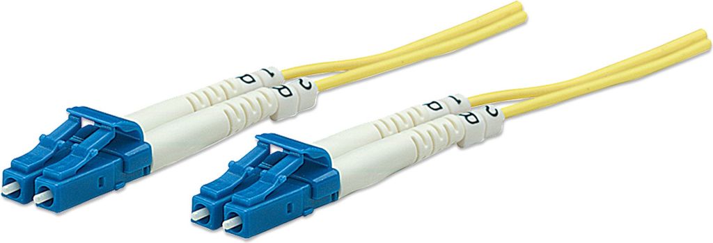 INTELLINET LWL Anschlusskabel LC/LC 1m Singlemode OS2 gelb