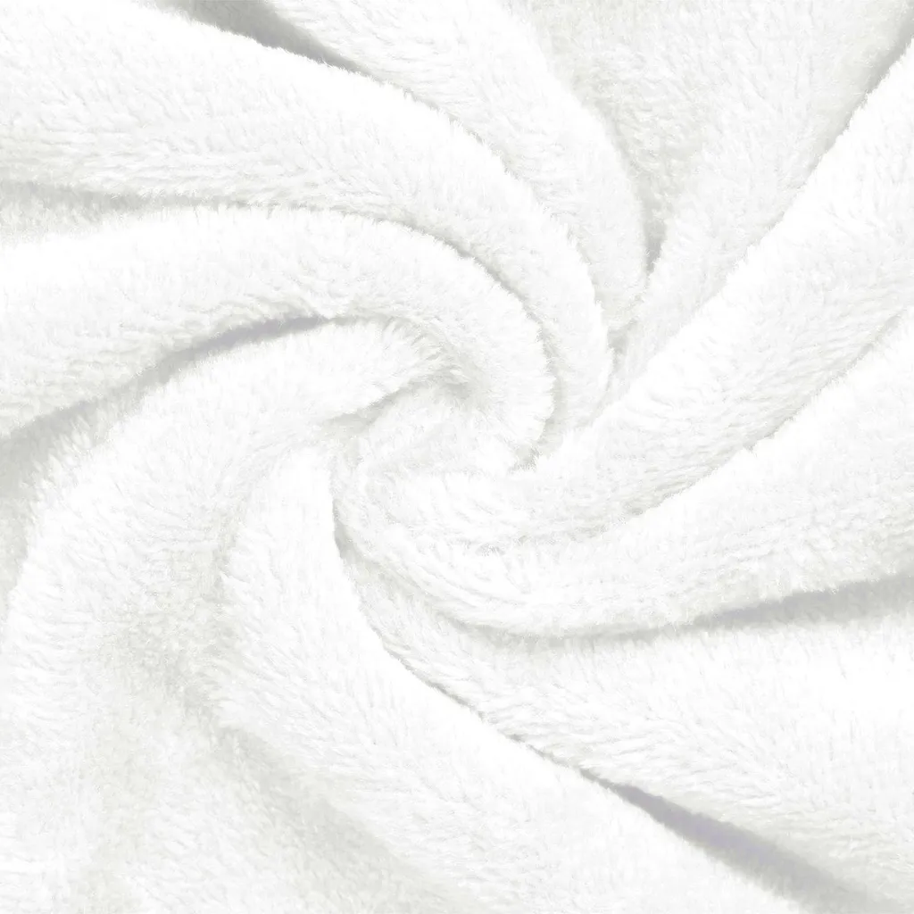 Vestaglia Accappatoio Bianco XXL vidaXL: Flanella Morbida senza Cappuccio - 6