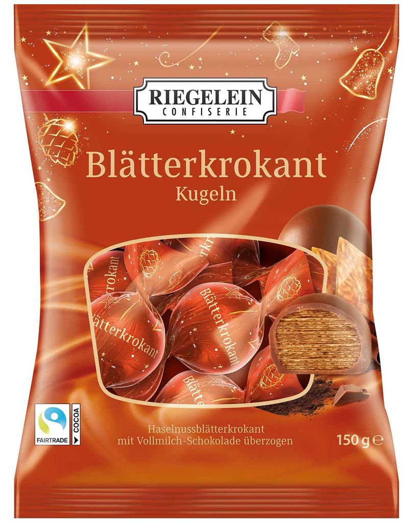 Riegelein Blätterkrokant Kugeln 150g Produktbild 
