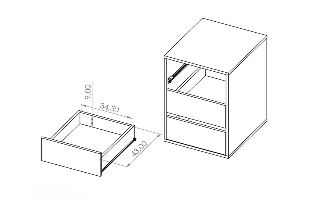 Cassetto per armadio rovere artisan - Organizzatore interno su misura - 2