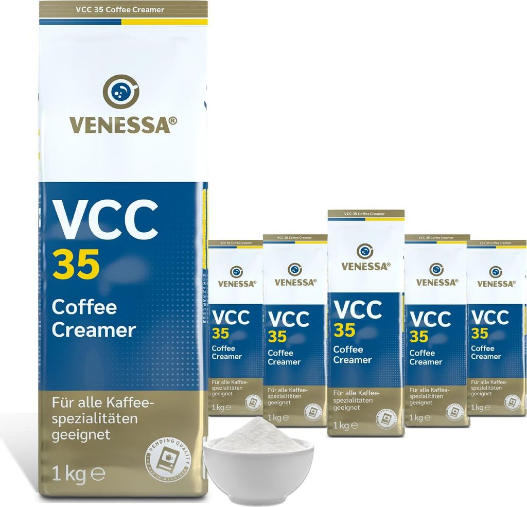 VENESSA VCC 35 Kaffeeweißer 5 x 1kg Vorteilspack Automatengeeignet Coffee Creamer